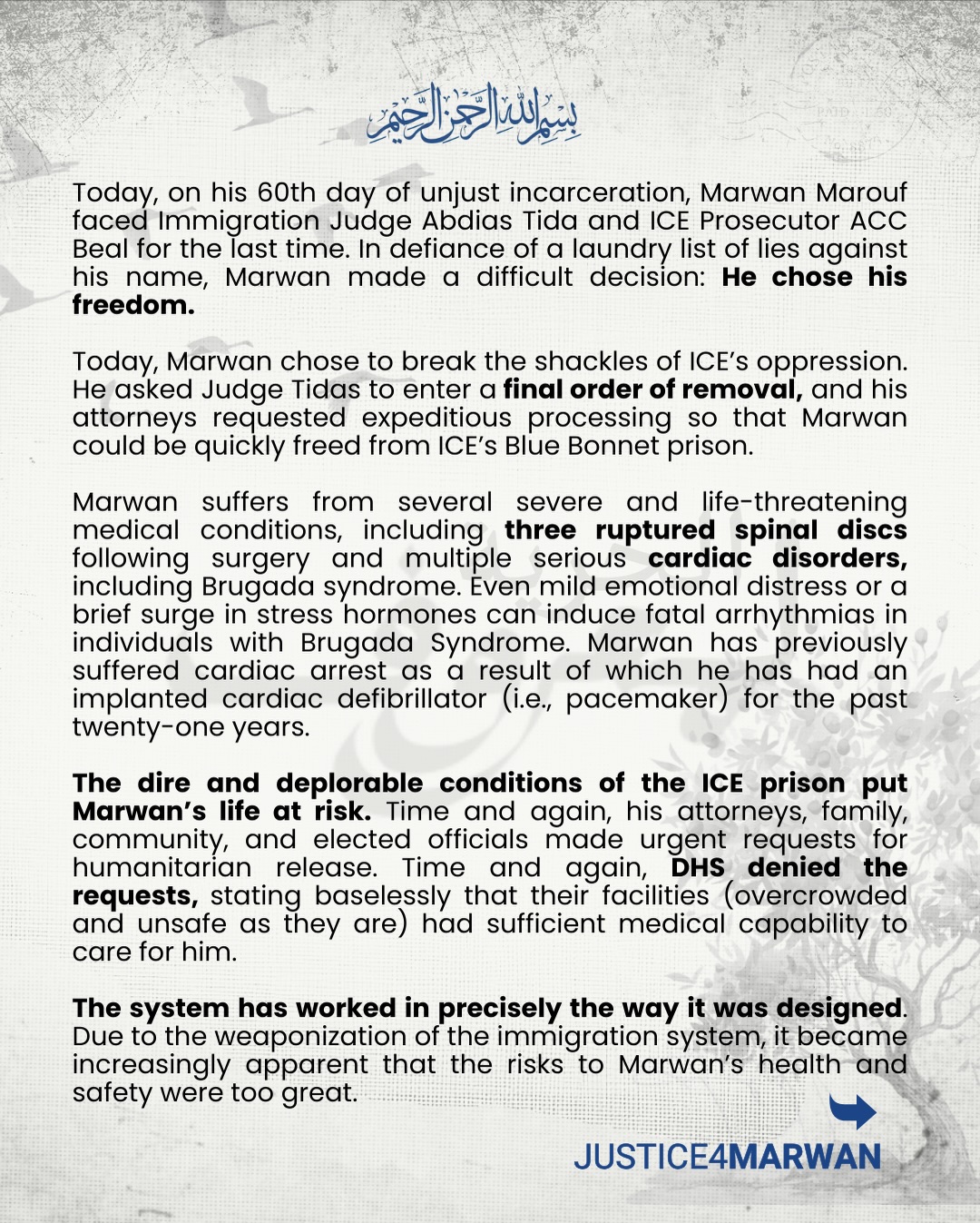 @justice4marwan's Instagram post (slide 2 of 5)