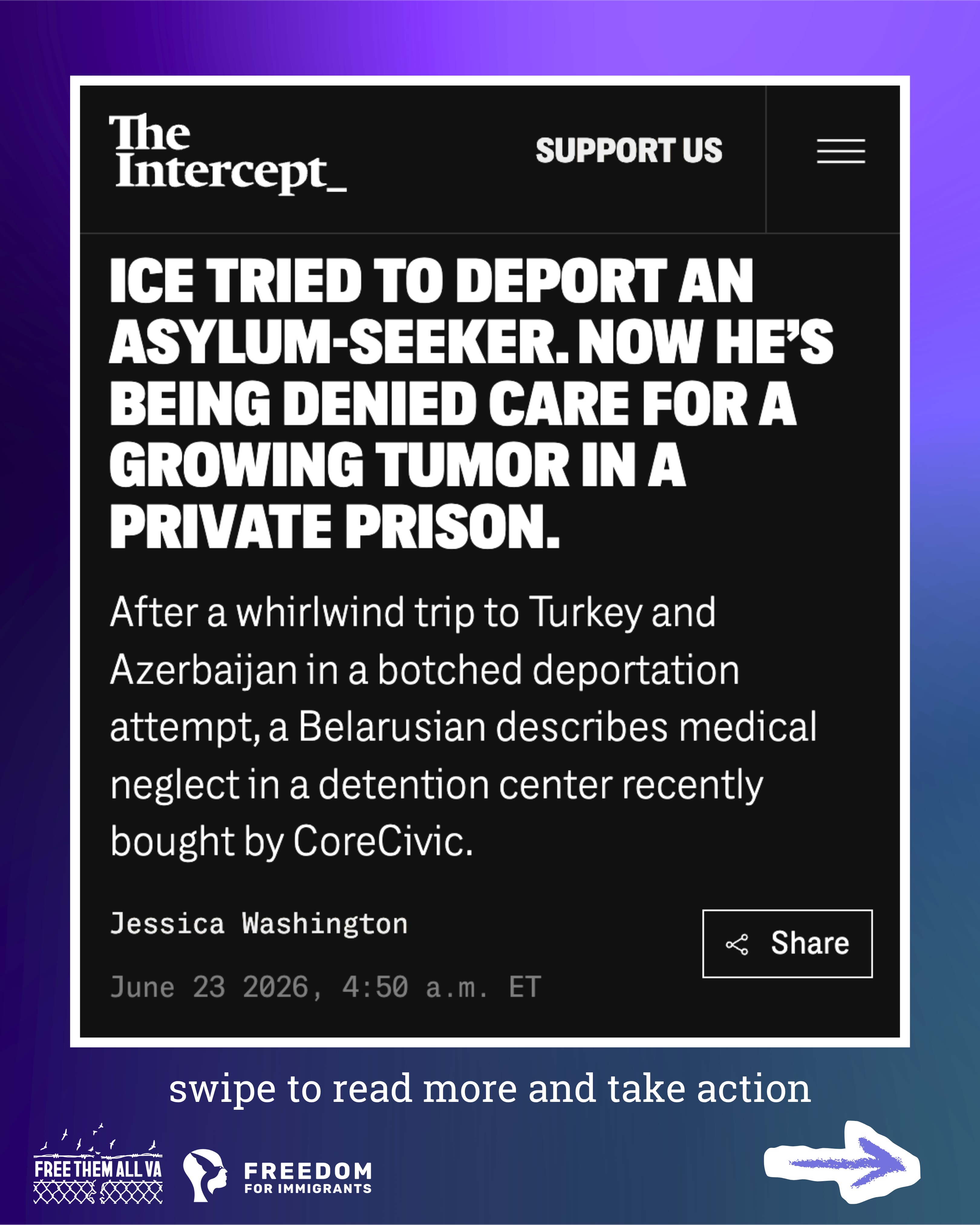 @migrantfreedom's Instagram post (slide 1 of 6)