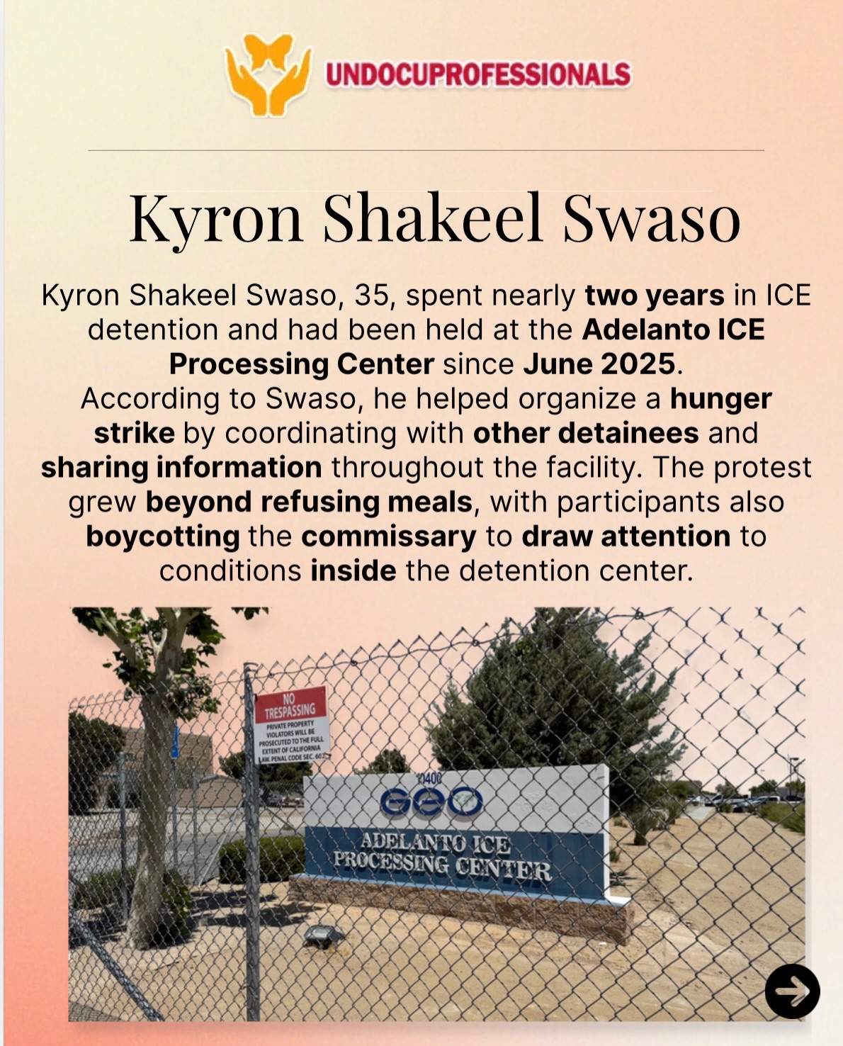 @undocuprofessionals's Instagram post (slide 2 of 6)