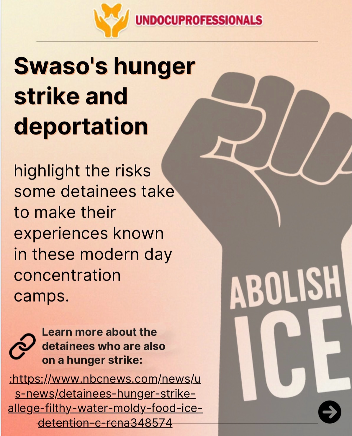 @undocuprofessionals's Instagram post (slide 5 of 6)