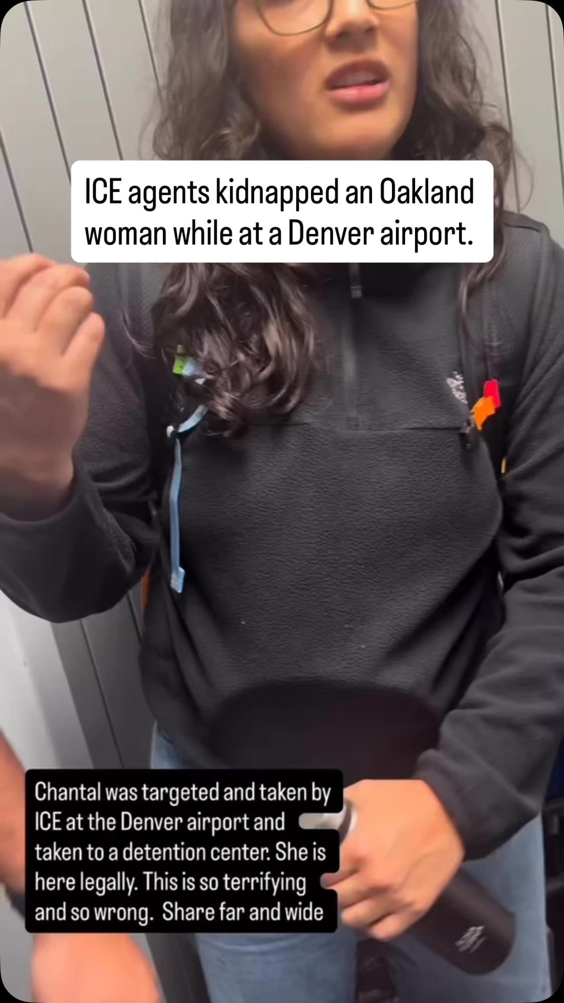 Ecuadorian au pair detained by plainclothes ICE agents at Denver airport jet bridge