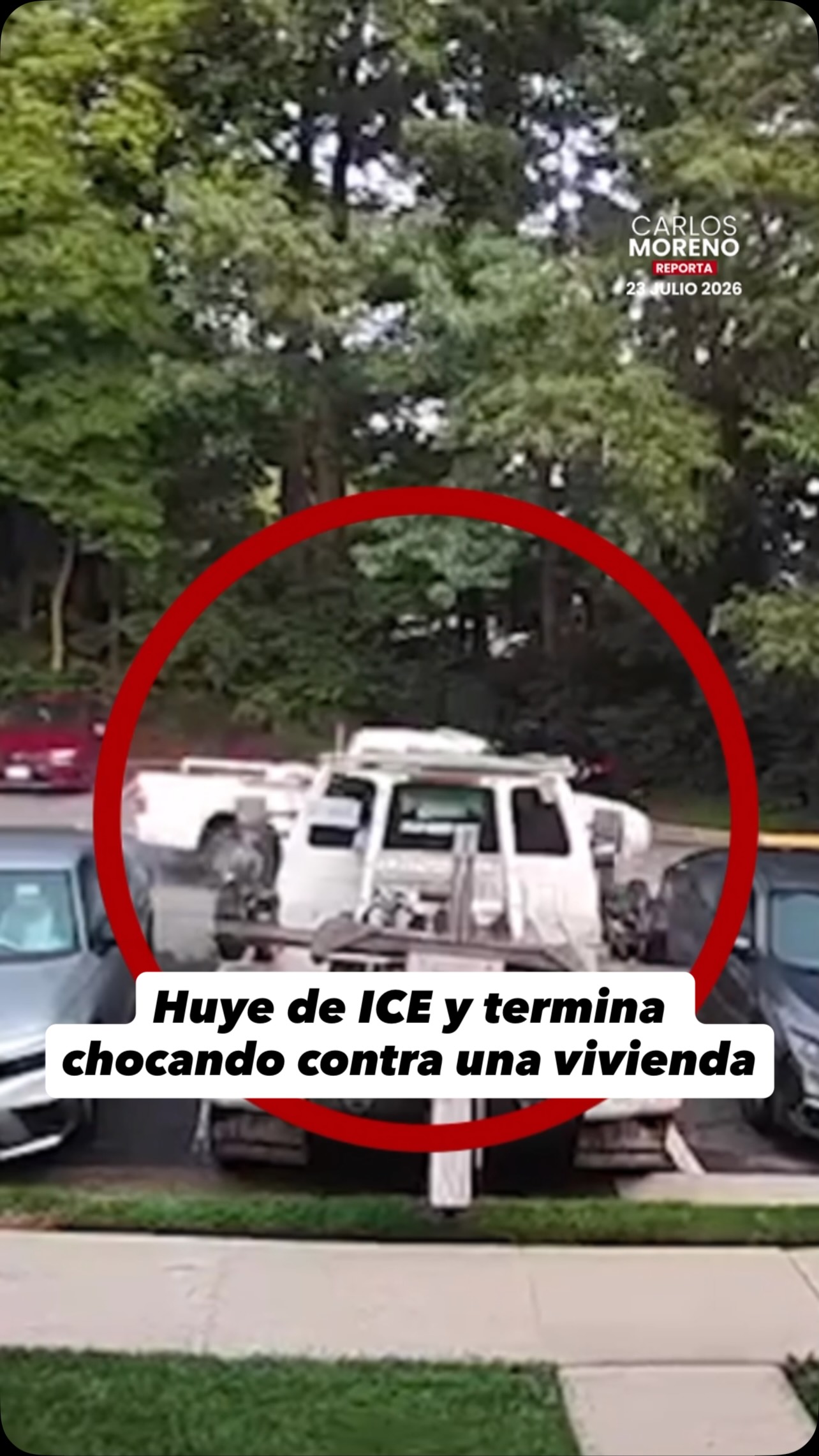 Truck crashes into Sterling home during ICE pursuit, no arrests made