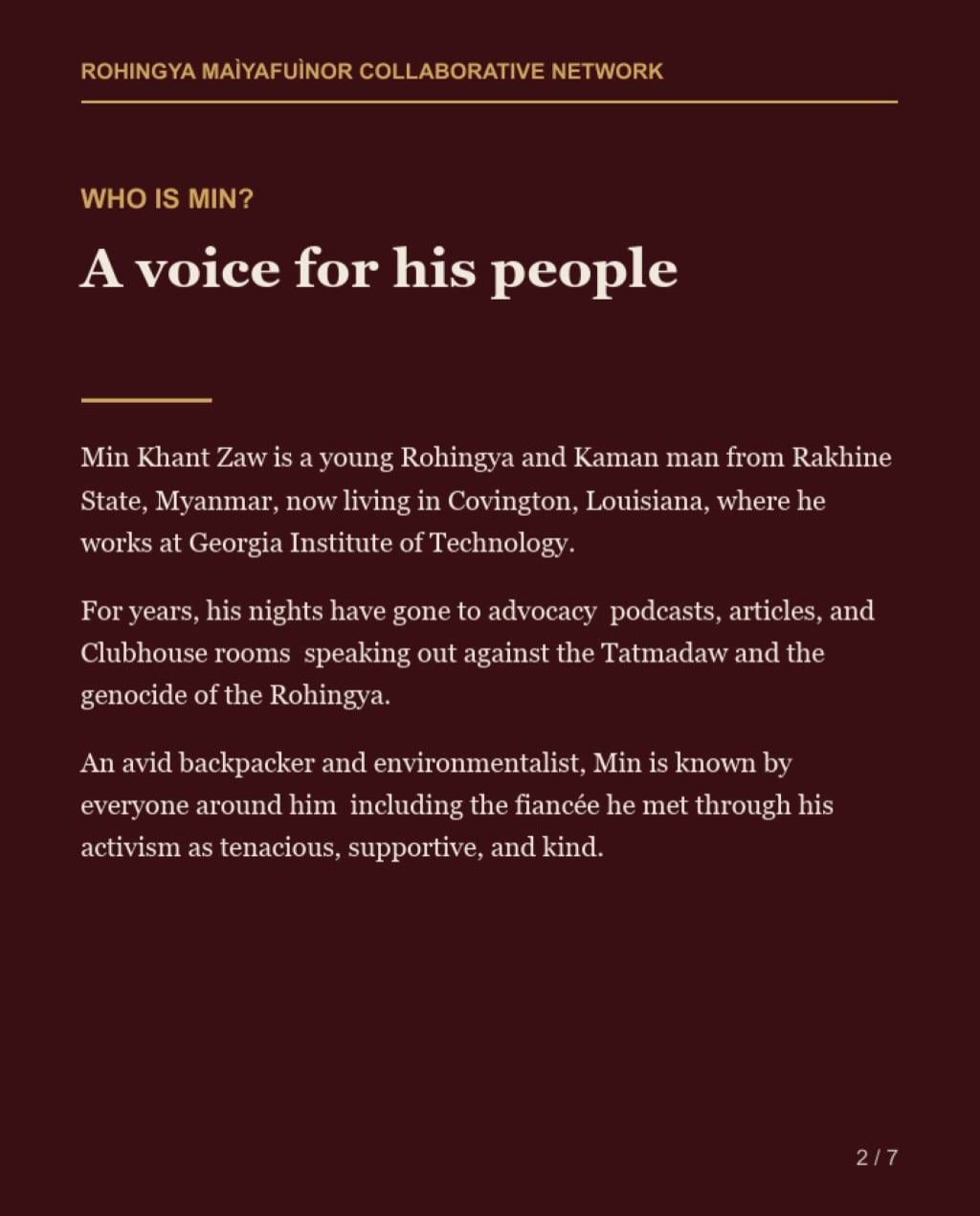 @rohingyawomencollaborative's Instagram post (slide 2 of 7)