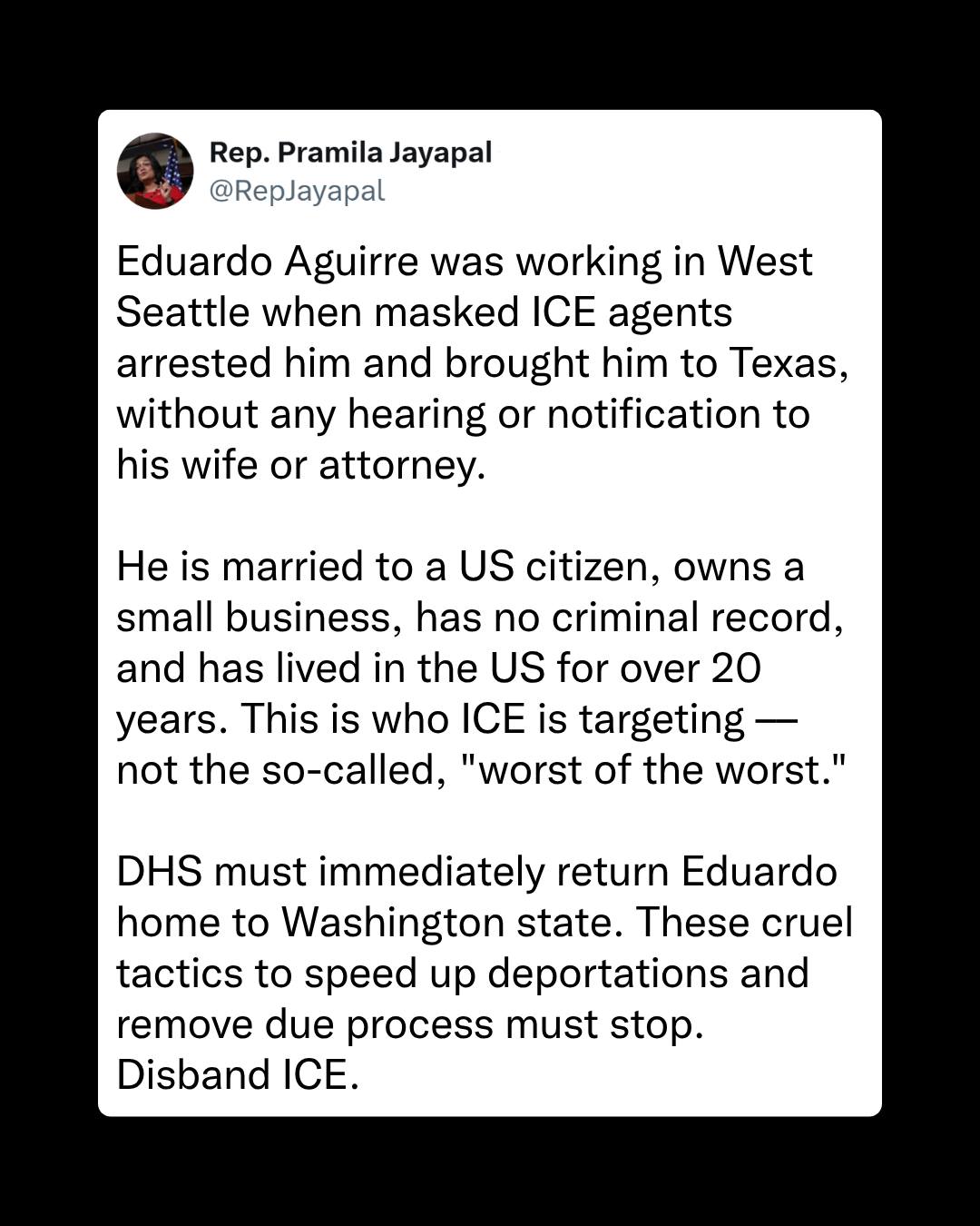 @repjayapal's Instagram post (slide 2 of 2)