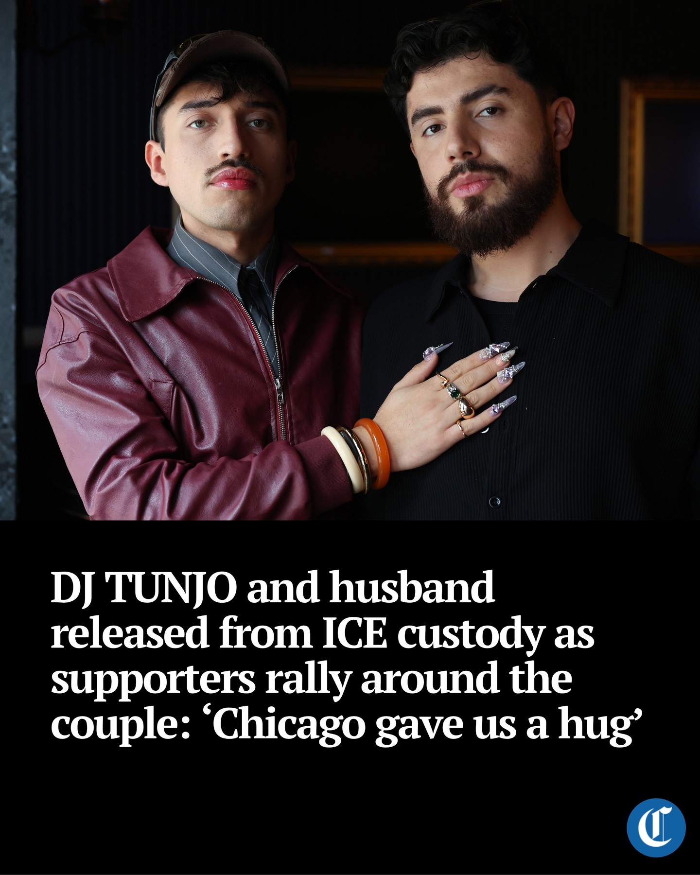 Colombian DJ and husband detained by ICE at Chicago airport, later released on bond