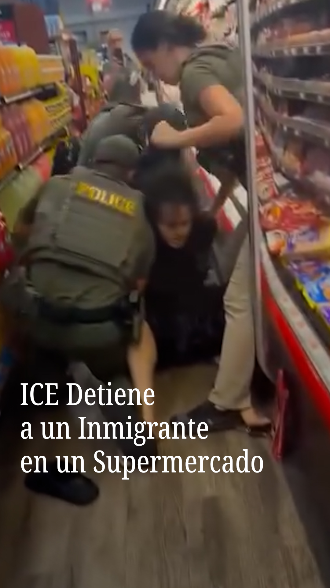 Man forcibly restrained by ICE agents inside Florida supermarket