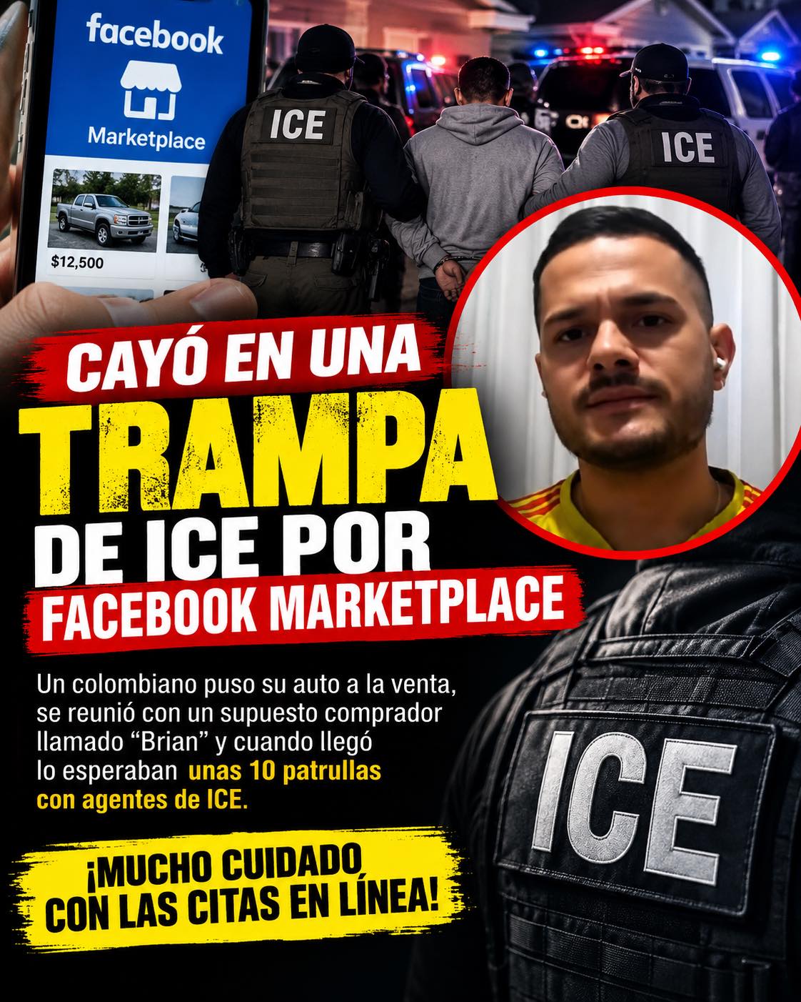 Colombian man deported after ICE sting using fake Facebook Marketplace buyer