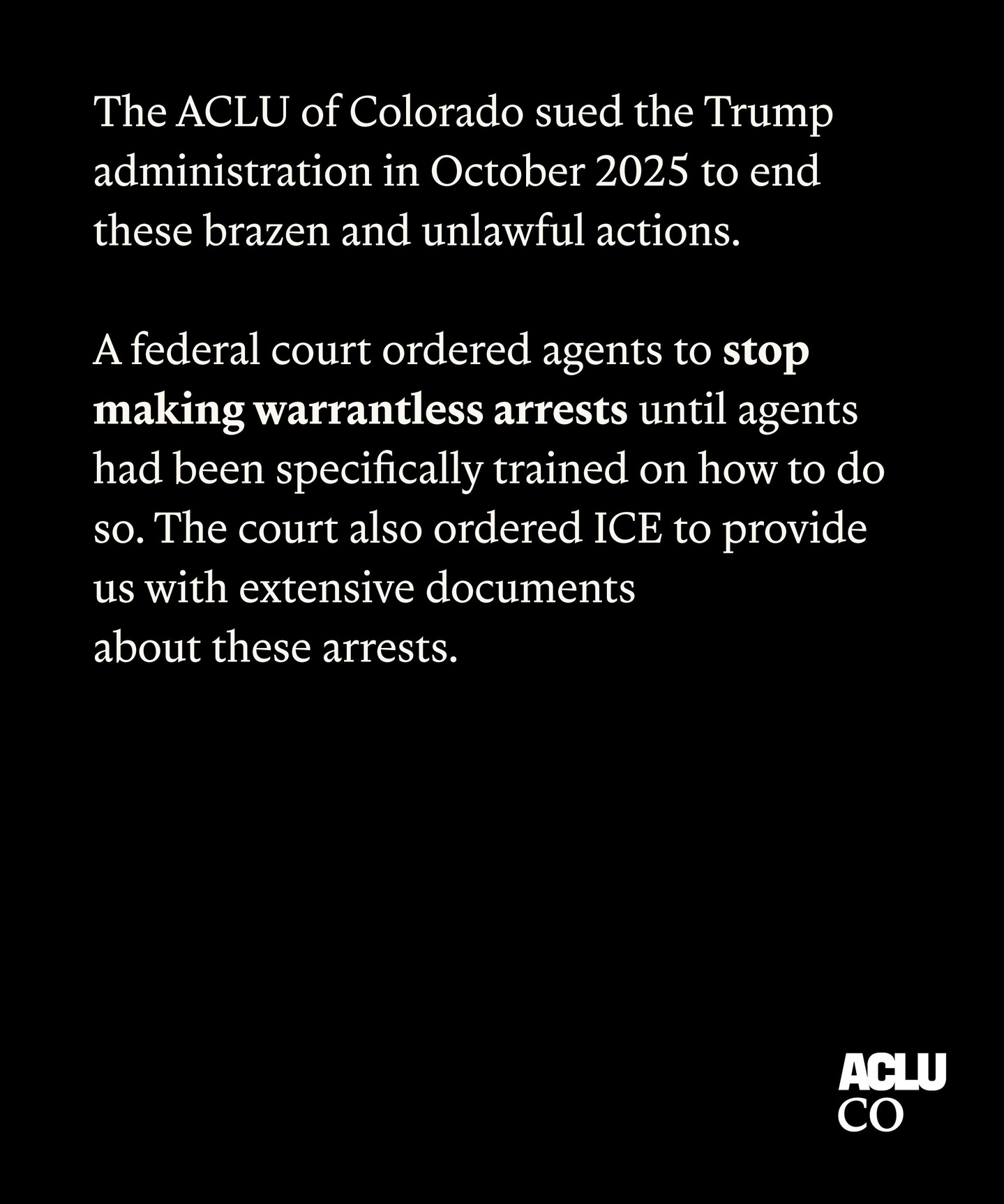 @acluofcolorado's Instagram post (slide 4 of 5)