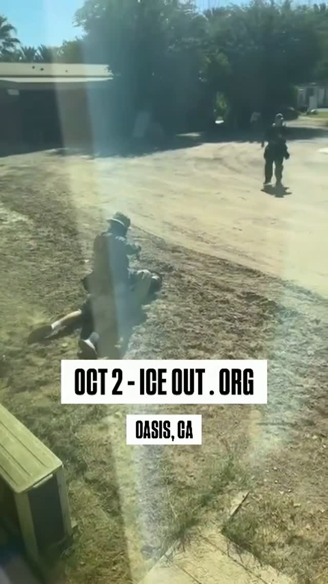 Man tased and pinned to ground by federal agent in Oasis, CA, while surrendering