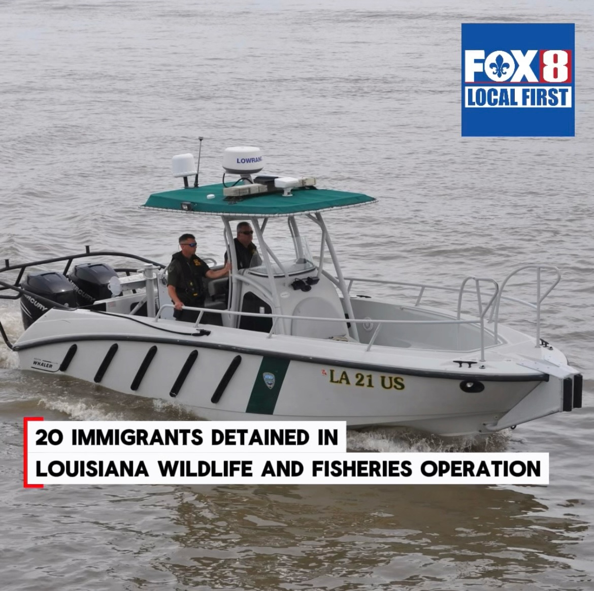 20 immigrants detained in Louisiana wildlife, Border Patrol joint operation