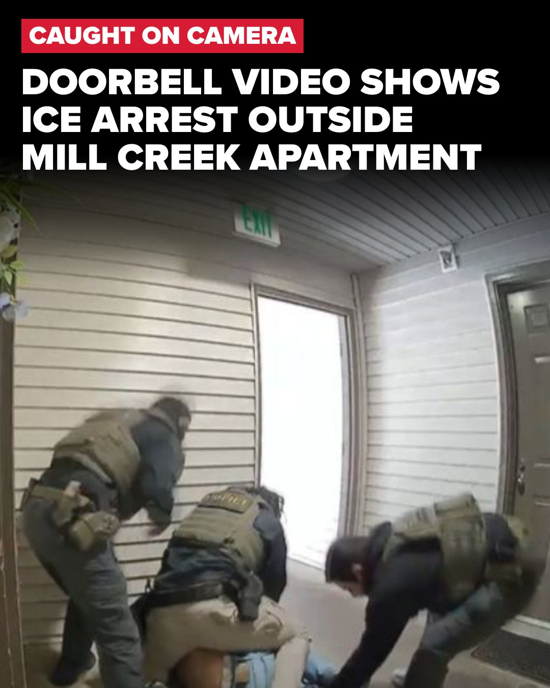 ICE agents tackle Colombian asylum seeker outside his Mill Creek apartment