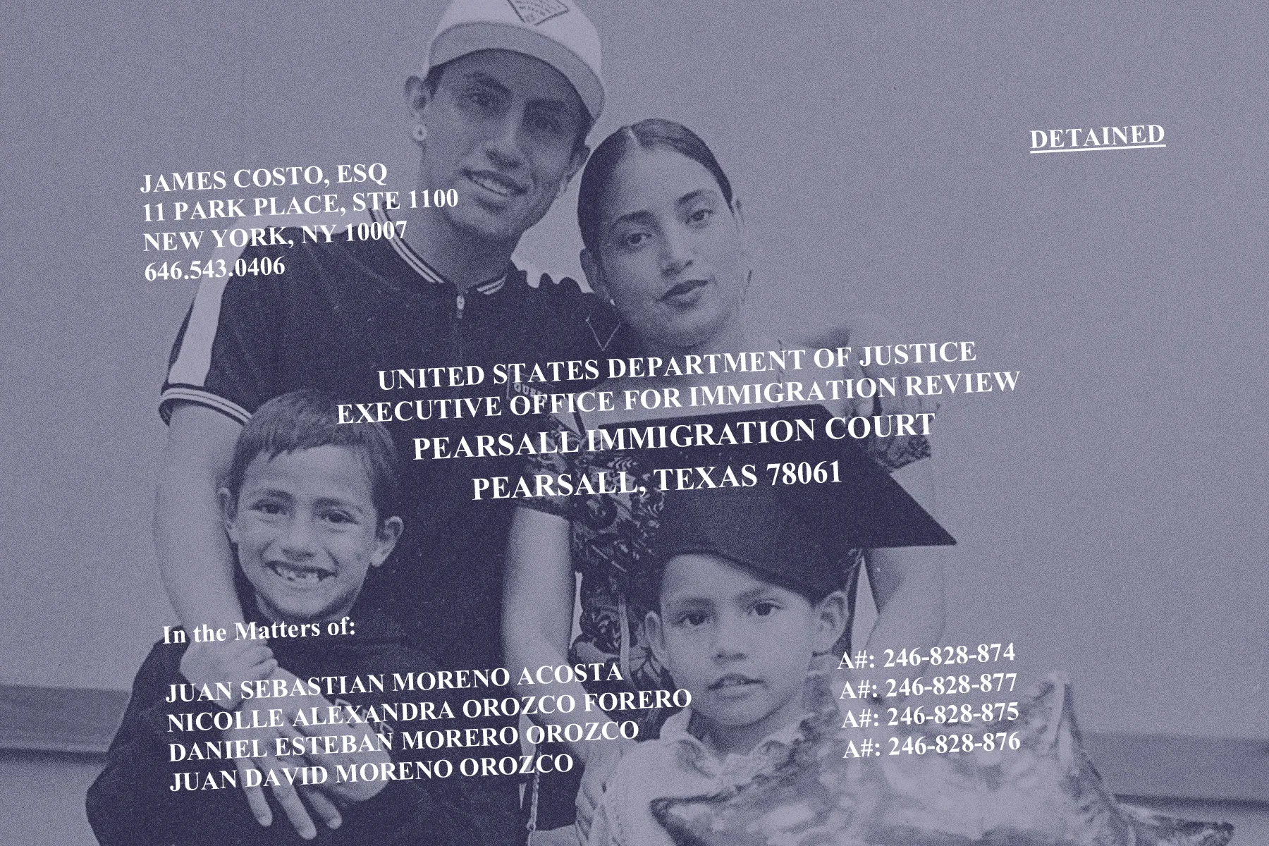 Colombian family detained at routine ICE check-in, deported despite medical needs and legal efforts