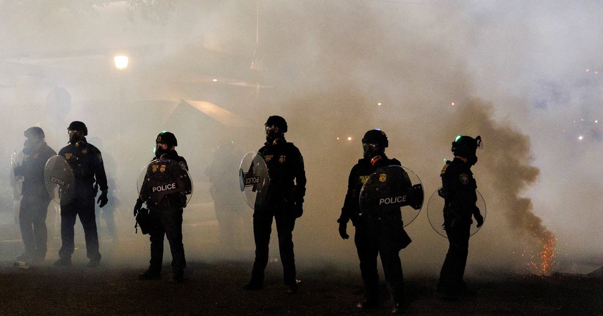 Photojournalist shoved, gassed and hit with nearly two dozen pepper balls while filming Portland ICE protest