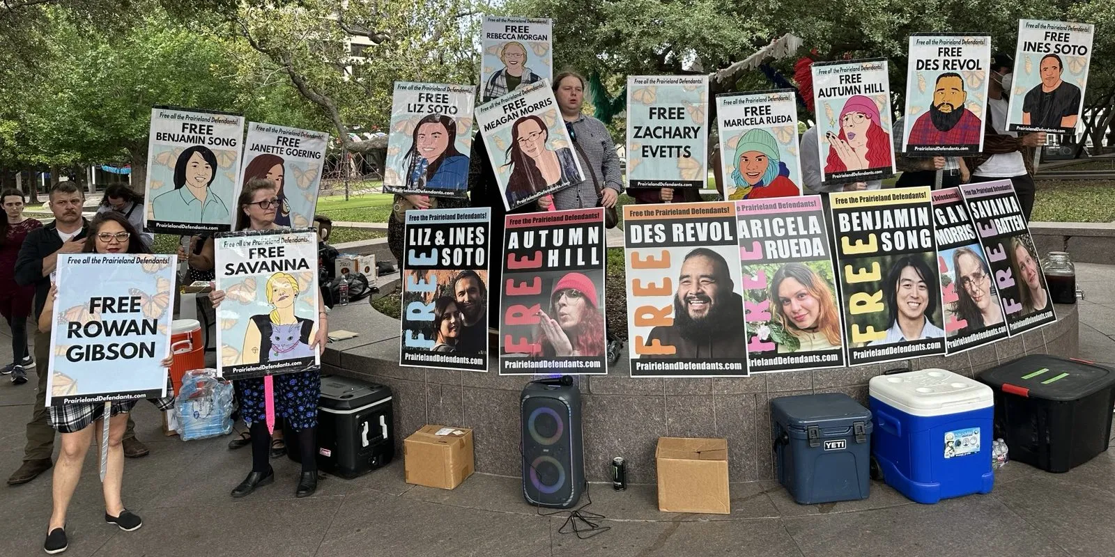 Cameron Arnold, Savanna Batten, and three others each sentenced to 50 years for Prairieland protest