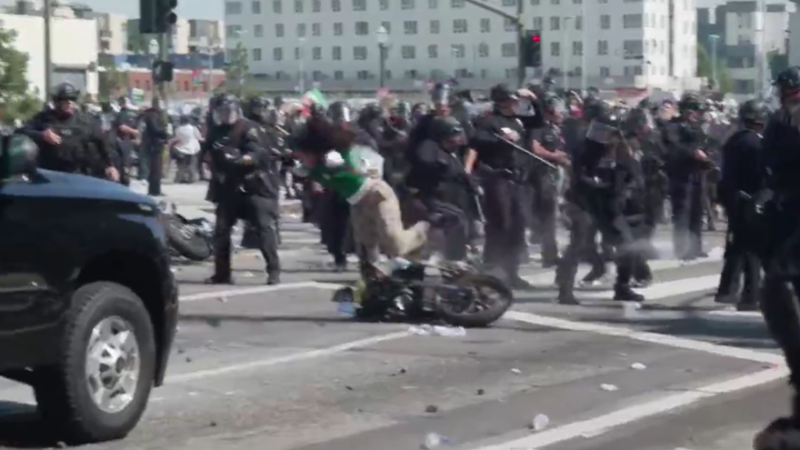 Australian journalist shot with rubber bullet while covering LA protests