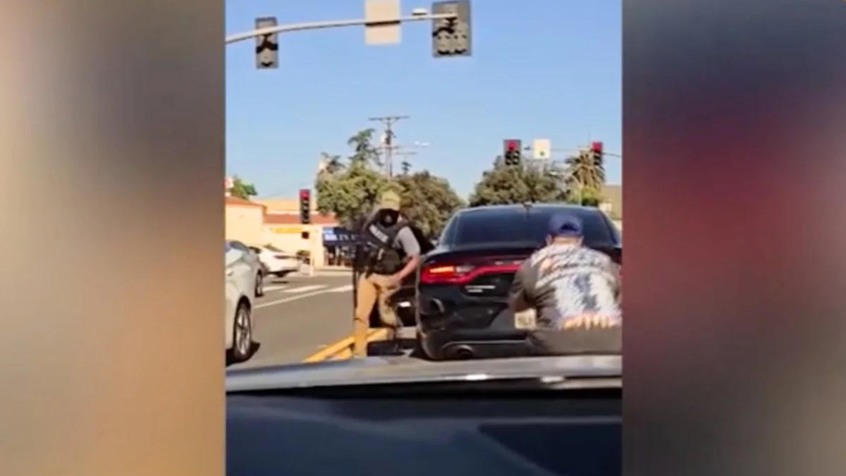 ICE agent draws gun on man photographing vehicle during Pasadena enforcement operation